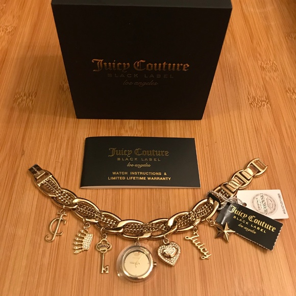 Juicy Couture Jewelry New Juicy Couture Swarovski Charm Bracelet Watch Poshmark Juicy Couture Jewelry New Juicy Couture Swarovski Charm Bracelet Watch Poshmark